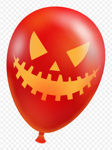 Halloween party red balloons PNG