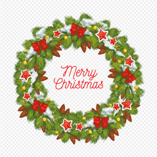 Christmas wreath pngdrop, Christmas wreath image