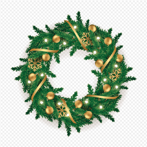Christmas wreath pngdrop, Christmas wreath image