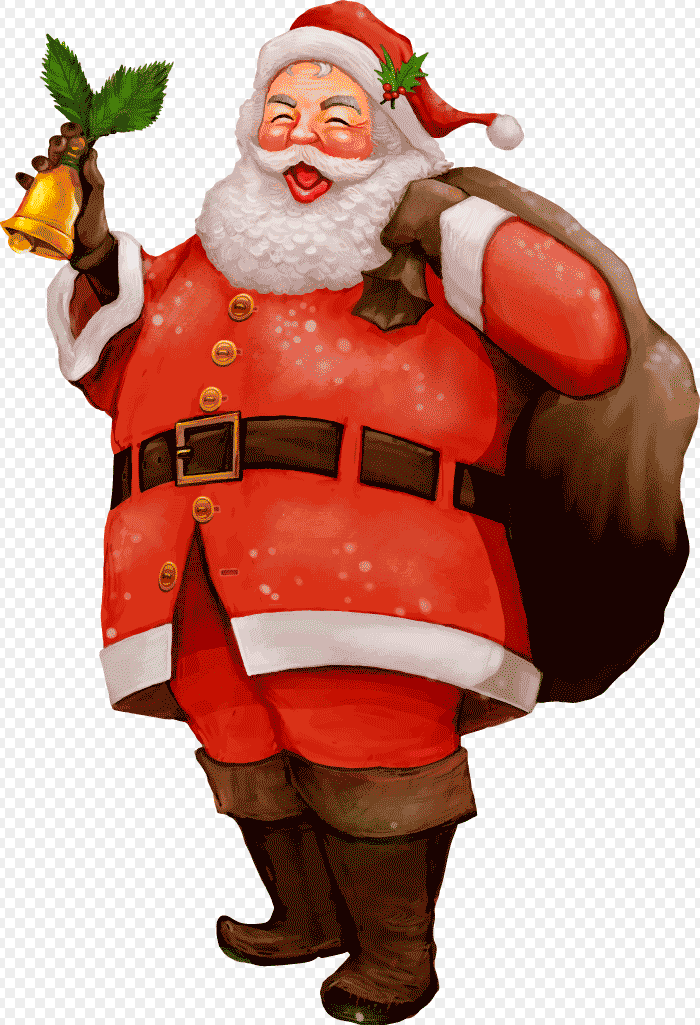 Christmas santa claus watercolor image, Santa Claus png, Father Christmas image